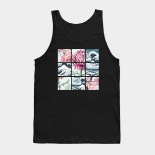 Japanese Stacked Collage Tank Top